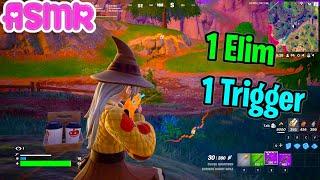 ASMR Gaming  Fortnite Solo 1 Elim = 1 Trigger Word Relaxing Controller Sounds Whispering 