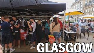 A Rainy Walk in Glasgow Scotland | June 2023