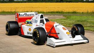 1993 McLaren MP4/8 F1 Display Car + 1993 Ayrton Senna Full Size Replica Helmet