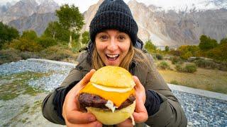 Pakistani Street Food - YAK BURGERS + Trout Fish Karahi in Gilgit-Baltistan, Pakistan!!