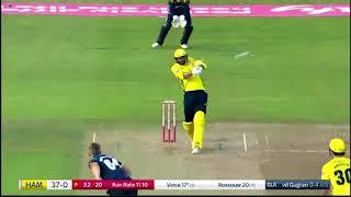 Vince & Rossouw's T20 Boundary Blitz v Glamorgan in 2018