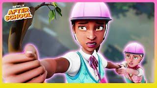 Brooklyn and Malibu's Cliffhanger!  Barbie Mysteries: The Great Horse Chase | Netflix After School