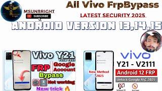 Vivo All models FrpBypass Android version12,13,14 latest security update solution 2025! #vivofrp