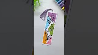 DIY Aesthetic Abstract Floral Bookmark #bookmark #trendingshorts #viralshorts #aestheticdiy #art