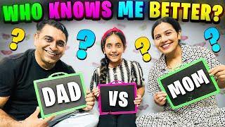 WHO KNOWS ME BETTER? Dad vs Mom | Comedy Family Challenge | Samayra Narula and Family