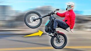 I Built My DREAM Electric Wheelie Bike! (best wheelie mods for E-Ride Pro SS)