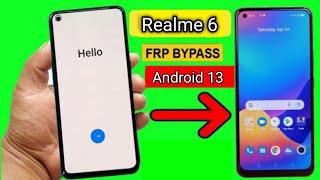 Realme 6 frp bypass Android 13 google Account remove without pc