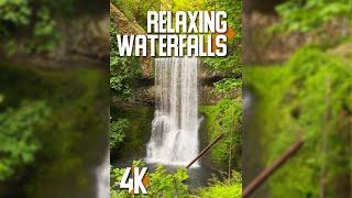 Nature Scenery for iPhones and Tablets in 4K - 3 HRS Relaxing Waterfalls of Silver Falls State Park