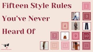 15 Style Tips You’ve Never Heard Before