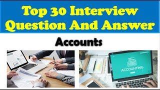 Accounting Interview Question & Answers