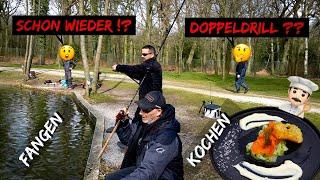 wir FANGEN so viele Forellen  | Fisch vom Wasser auf Teller ‍ Catch and Cook : Mega Lecker