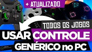 COMO USAR CONTROLE GENÉRICO no PC  [2023] TODOS OS JOGOS