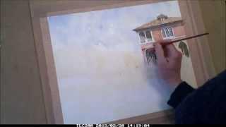 Fishmarket Venice Watercolour Painting Demo by Chris Fothergill