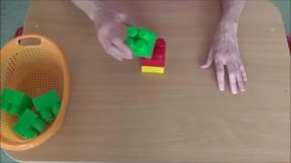 Building a tower out of blocks - play skill