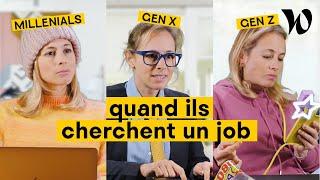 Un Gen X, un Millennial et un Gen Z recherchent un emploi