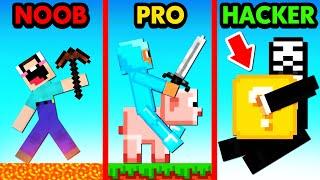 NOOB vs PRO vs HACKER LUCKY BLOCK