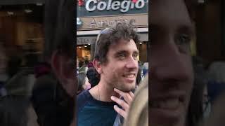 AMAZING student music and dance performance on a street in PORTUGAL