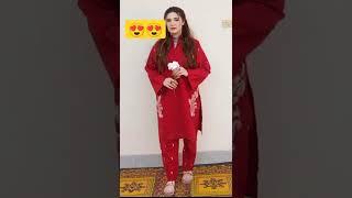 Photoshoot in Red Dress of Collaboration#meriumpervaizdailyupdates #meriumpervaiz #shortsfeed#short