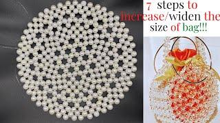 HOW TO INCREASE YOUR ROUND SHAPE FOR A BIGGER BAG// HOW TO EXTEND/ENLARGE YOUR SIZE FOR A BIGGER BAG