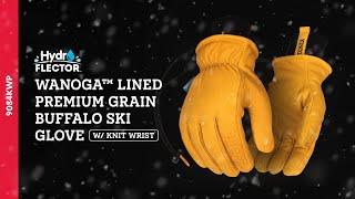 Kinco HydroFlector™ Wanoga™ Lined Premium Grain Buffalo Ski Glove (Style No. 9084KWP)