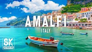 Amalfi 8K UHD - Explore The Breathtaking Beauty Of Italy's Coastal Gem With Soft Piano Music