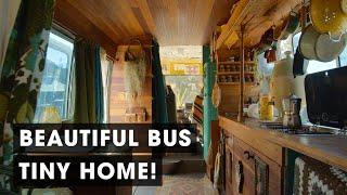 Beautiful Bus Conversion Feels Like a Cabin on Wheels