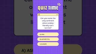 "No Snakes Allowed Here?!  | Quiz Challenge"