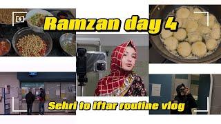 Ramzan Day 4 🫶| Aj api ki vaccination ke lia roze mein magenta gye🫠|| sehri to iftar routine vlog️