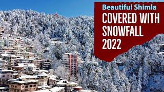 Snowfall in Shimla | 2022 | Snowfall  Drone View| Drive2Himalayas | Snow covered Mountains | Jakhoo