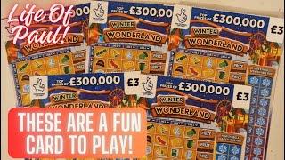 Fun £3 Lottery Scratch Cards. I go for a walk in a £15 Winter Wonderland!!!