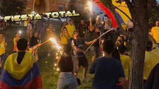 Increible banderazo de la selección Colombia previo a Colombia vs Uruguay