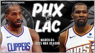 Phoenix Suns vs LA Clippers Full Game Highlights | Mar 4 | 2025 NBA Season