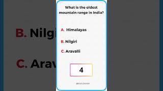 What is the oldest mountain range in India?#shorts #short #youtubeshorts