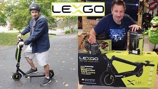 Trying out the LEXGO L20 Lite Electric Scooter for Teens and Adults! + Amazing Bluetooth Helmet!!!