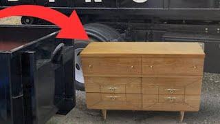 PULLED FROM A DUMPSTER: Ultimate Trash to Treasure Dresser Restoration