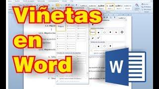 Viñetas en word | Tipos y ejemplos