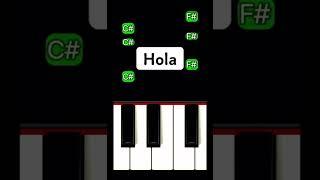 Hola (Piano Tutorial) #TikTok