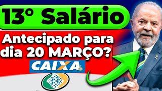 13° Salário INSS ANTECIPADO na FOLHA DE PAGAMENTOS MARÇO 2025?- CONFIRA DATAS e VALORES