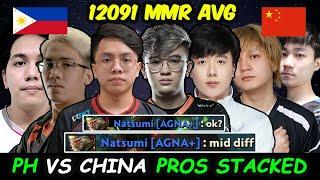 PH vs China ALL-STAR PRO STACKED in Server SEA : Natsumi Monkey King Top1 MMR Carry