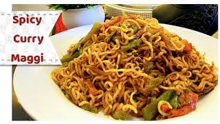 #spicy curry maggi-জিভে জল আনা ম্যাগির দারুন রেসিপি|How to make curry maggi#masalamaggi#currynoodles