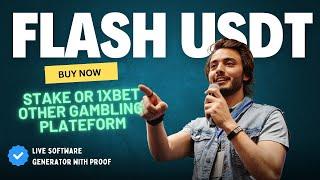 How to use Flash USDT in Gambling Site  | how to find real seller flash usdt 