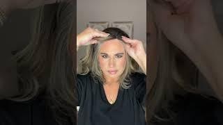 Hair Toppers & Going Gray #hairtoppersforwomen #humanhairtopper #grayhairtransition