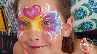 Rainbow Fairy Mask - Face Painting Tutorial