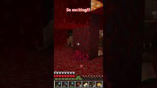 A fight in Minecraft #minecraft #nether