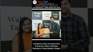 Many Congratulations on Completion of English, Public Speaking, Personality Development Course