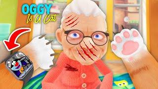 Can We Beat GRANNY with Cat Claws - I Am Cat VR!- ft.Oggy