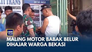 Kepergok Saat Beraksi, Pelaku Pencuri Motor Babak Belur Dihajar Warga Bekasi | CRIME FILES