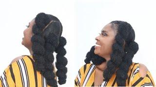 Wow Beautiful And Unique Hairstyle Using kinky extension/kinky hairstyle/mabeltv