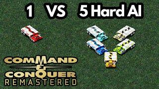 1 Nod vs 5 Hard AI - Command & Conquer Remastered