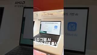 LG 그램 AI AMD 모델 출시! 다른 점은?